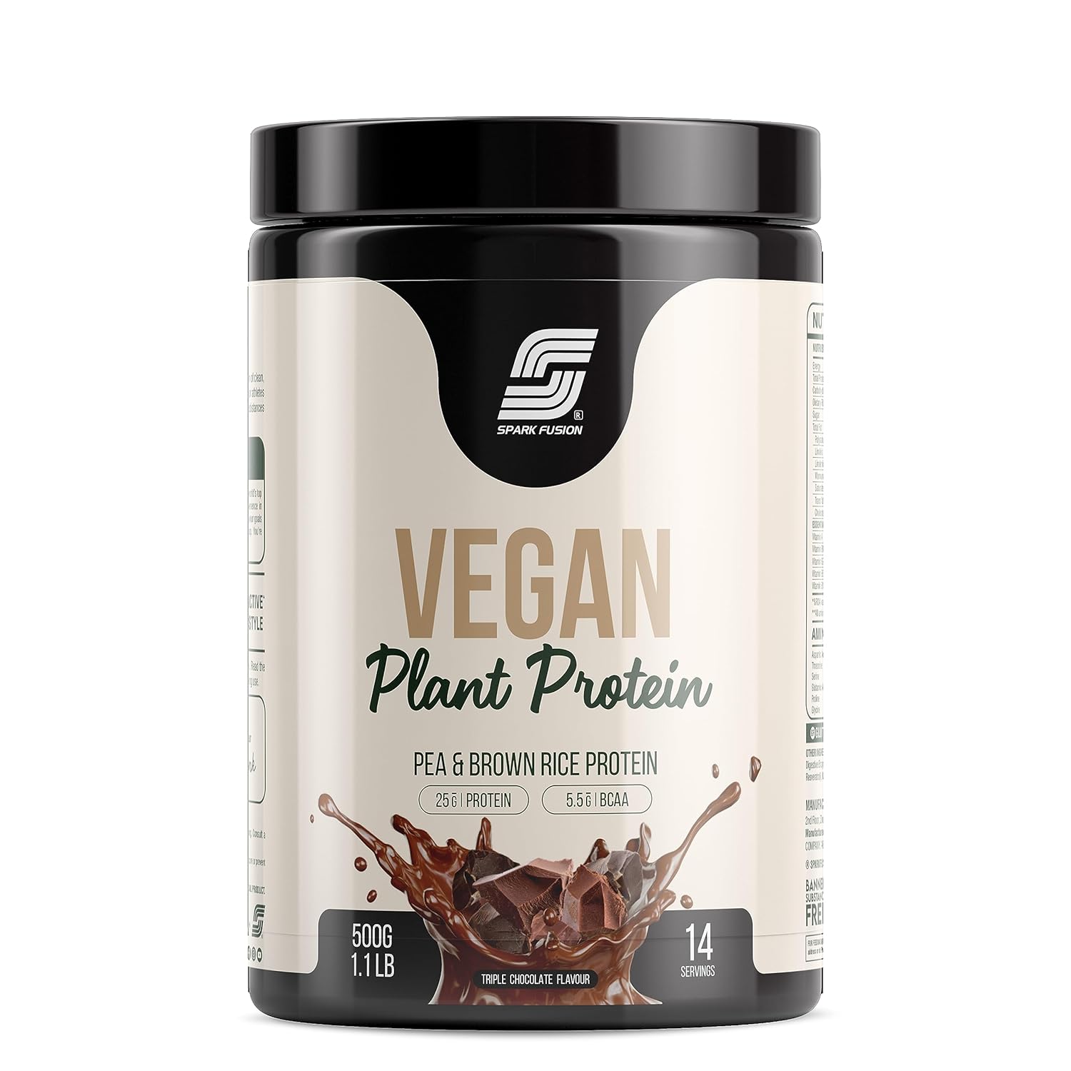 Sparkfusion Vegan Plant Protein Isolated Pea & Brown