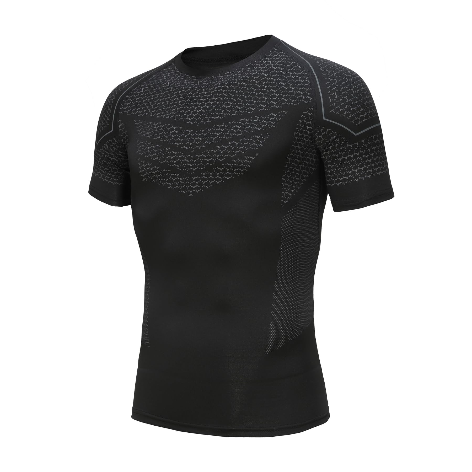 AMZSPORT Maglia a Manica Corta Compression da Uomo Sport Palestra