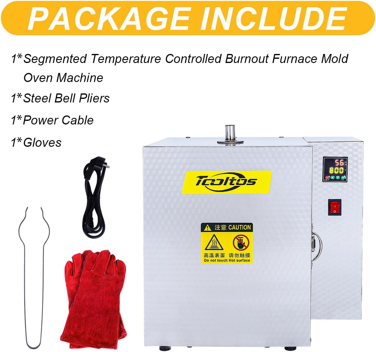 Jewelry Casting Segmented Temperature Controlled Burnout Furnace Mold Oven Machine