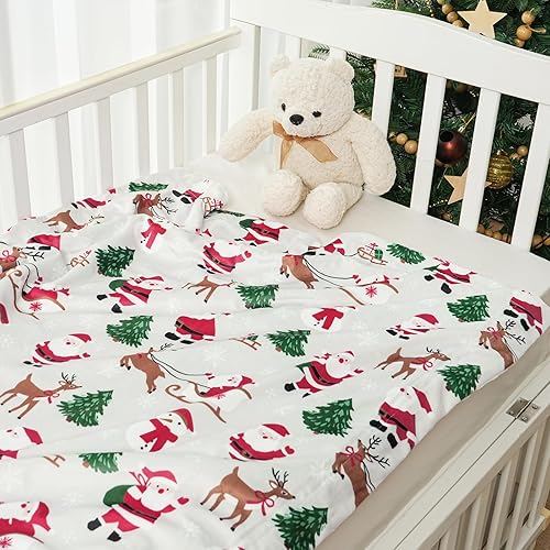 Miniatura 6 de PHF Minky - Manta de bebé para niños y niñas, 40 x 50 pulgadas, manta neutra de doble capa con respaldo de puntos, manta de recepción unisex para