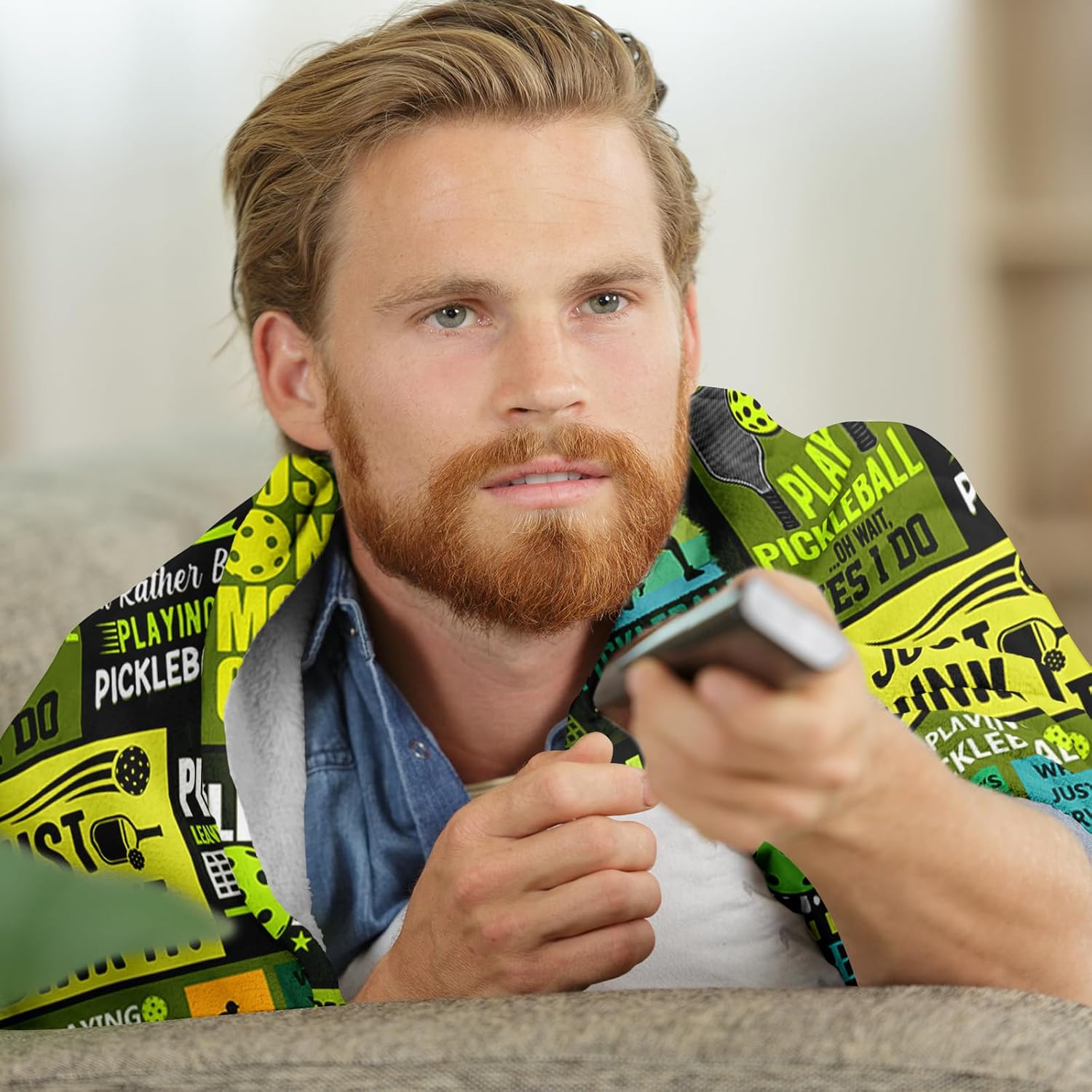 Pickleball Gifts, Pickleball Gifts for Women Men, Gift for Pickleballs Lovers, Funny Pickleballs Gift Blanket, Pickle-Ball Accessories Presents for Women Unique Blankets 50"X60" - Image 2