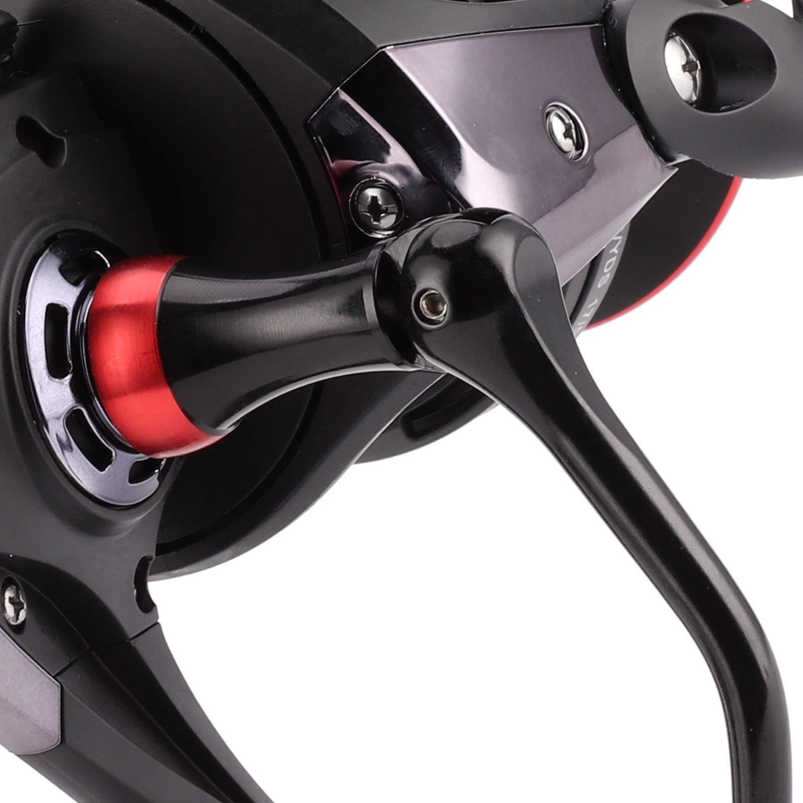 Bediffer Kołowrotek 13BB + Szybki Kołowrotek z Płynnym Uzwojeniem dla Wędkarzy Czarny/Czerwony 150mm/5,9 Cala