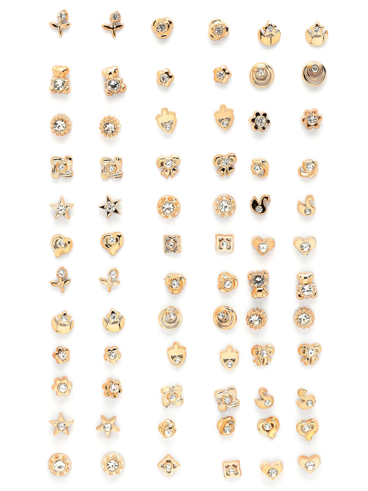 scintillare by sukkhi Unique Latest Fashionable Gold Plated Multi Style Shaped Gold & Silver Plated Combo Earrings for Women & Girls|Pair of 36|CBE107176-picture-19