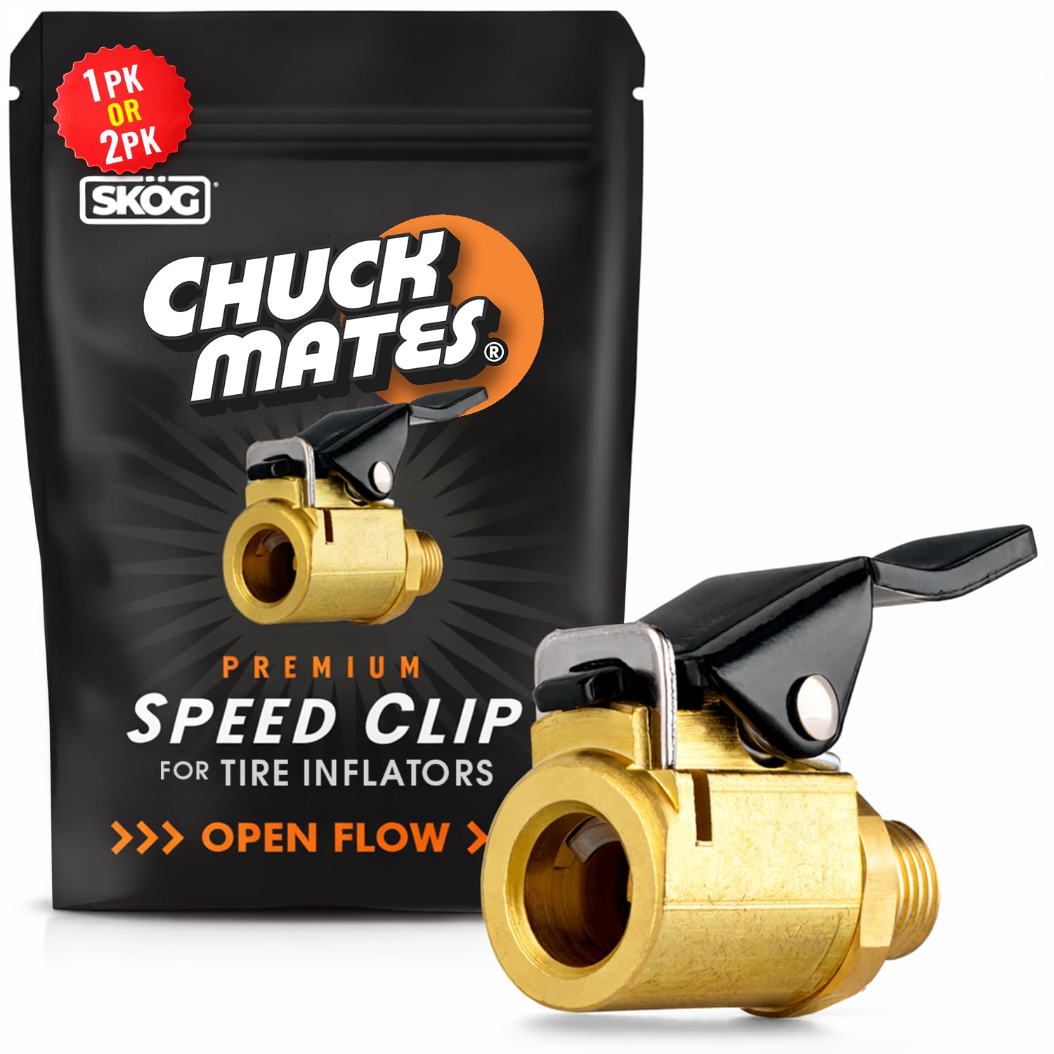 Chuck Mates Premium Quick-Connect Accessory for Tire Inflators (1-Pack)