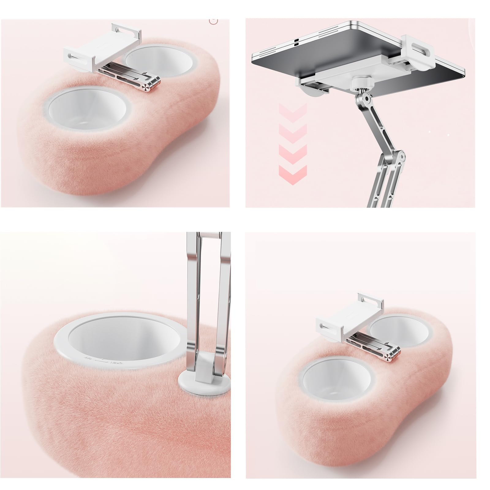Almohada de Soporte para Tableta,Soporte Giratorio de 360 Grados | soporte multiángulo para teléfono celular,para coche, gimnasio, hogar, oficina, mesa, dormitorio, viajes