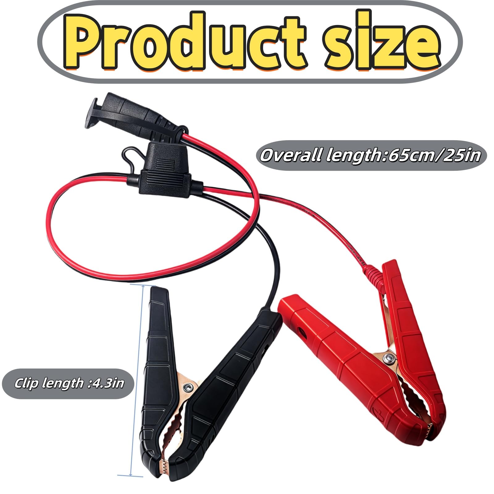 GC001 X-Connect Battery Clamp Accessoriess Fit for NOCO M6 Eyelets All Terminals & Genius Chargers,Built-in 20A Micro-Blade Fuse