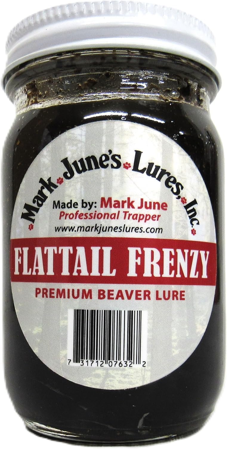 Flattail Frenzy Beaver Lure - Mark June's Lures 4 Ounce Bottle Trapping Supplies