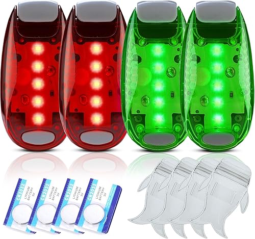 Miniatura 12 de 4Pack Kayak Lights with IPX8 Fish-shaped Waterproof Bag, Battery Operated Navigation Lights for Night Kayaking, Clip on for Paddle board, Pontoon 03
