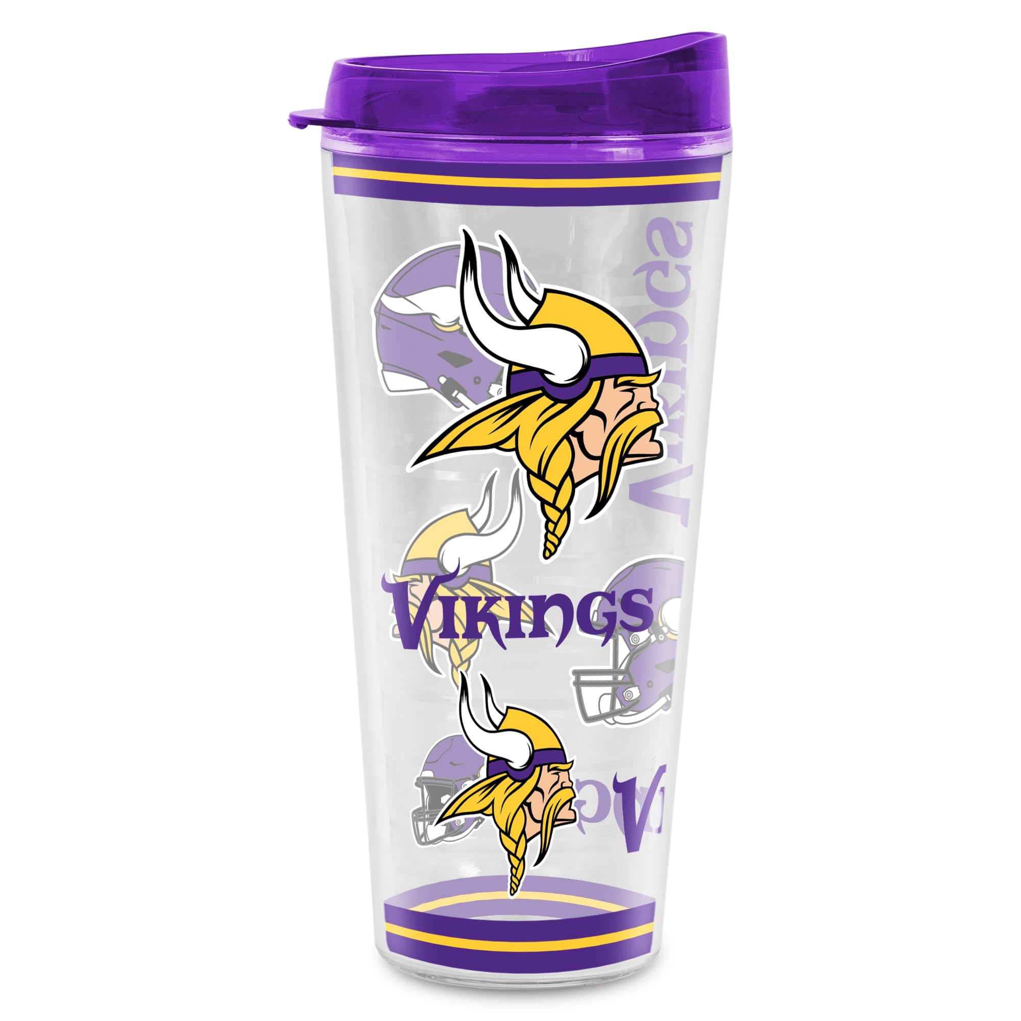 Rico Industries NFL Football Minnesota Vikings Double Wall 20oz Tritan Tumbler