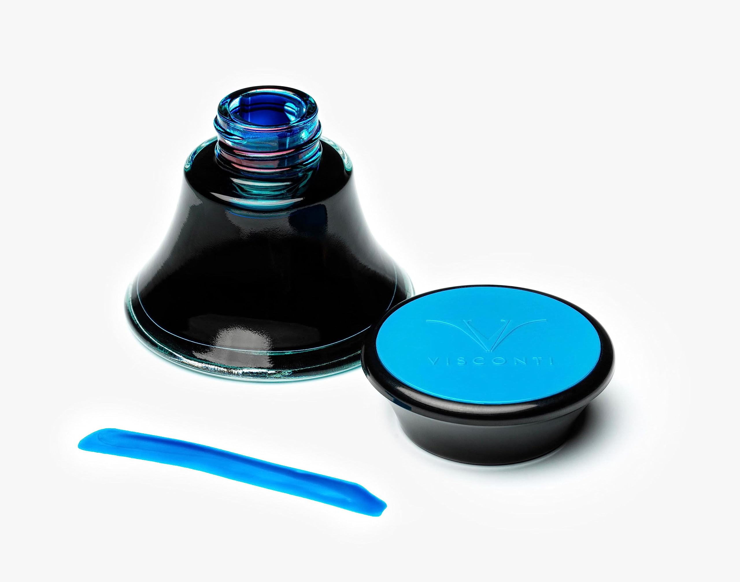 Calamaio in vetro Visconti Turchese 50ml
