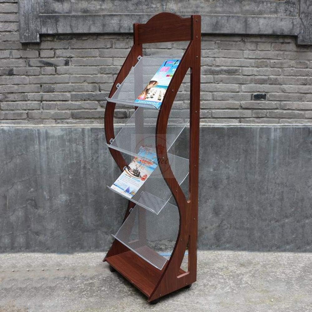 Newspaper Racks Magazine Display Stand Office Supplies, Floor Newspaper Rack, Tourist Attr