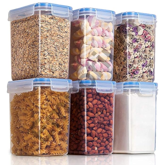 Buy EMPORIUM Plastic Airtight Container With Lid Set 1500ml, 5 Pieces