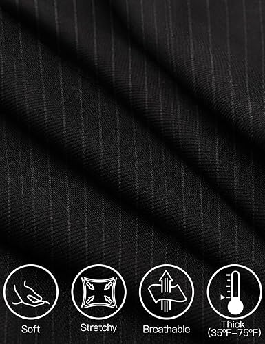 Miniatura 2 de Tapata Pantalones de vestir para mujer de 28, 30, 32 y 34 pulgadas, cintura alta, elásticos, corte de bota, pantalones altos, pequeños y regulares,