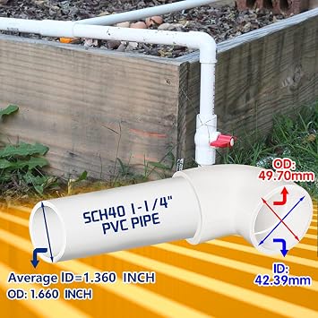 4pcs 1-1/2'' PVC 90 Degree Elbow, 2 Way Right Angle Adapter Fittings, Corner Connector for Sch40 PVC Pipe DIY Frame