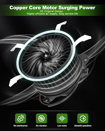 Vista 1101 de SCITOO Motor de ventilador de calefactor HVAC con jaula de ventilador delantera/trasera 700054 para Toyota para Camry 2002-2006, para Toyota