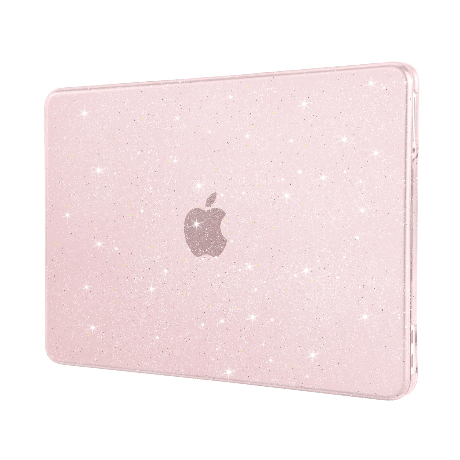 MOSISO Etui kompatybilne z MacBook Neo A3404 z chipem A18 Pro 2026, ultra cienka i odporna na zarysowania twarda obudowa, kryształowa obudowa, kompatybilna z MacBook Neo 13 cali, różowe
