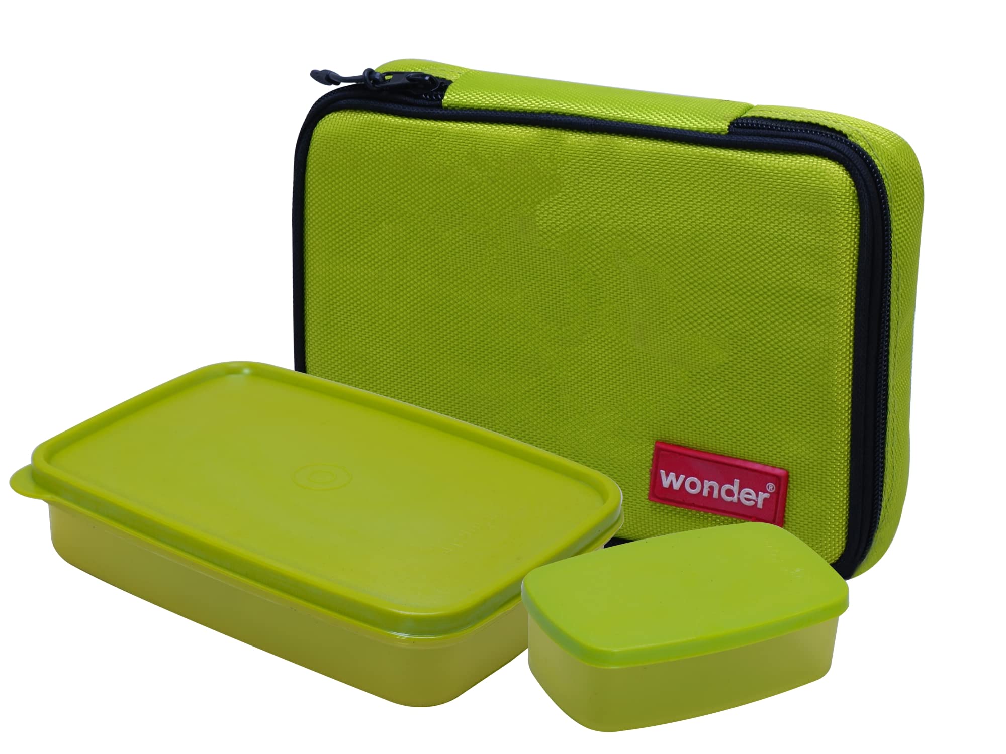 Wonder Homeware Prime Stylo Lunch Box Pcs 1100 ml, Green Color, Made in  India, KBSP07716