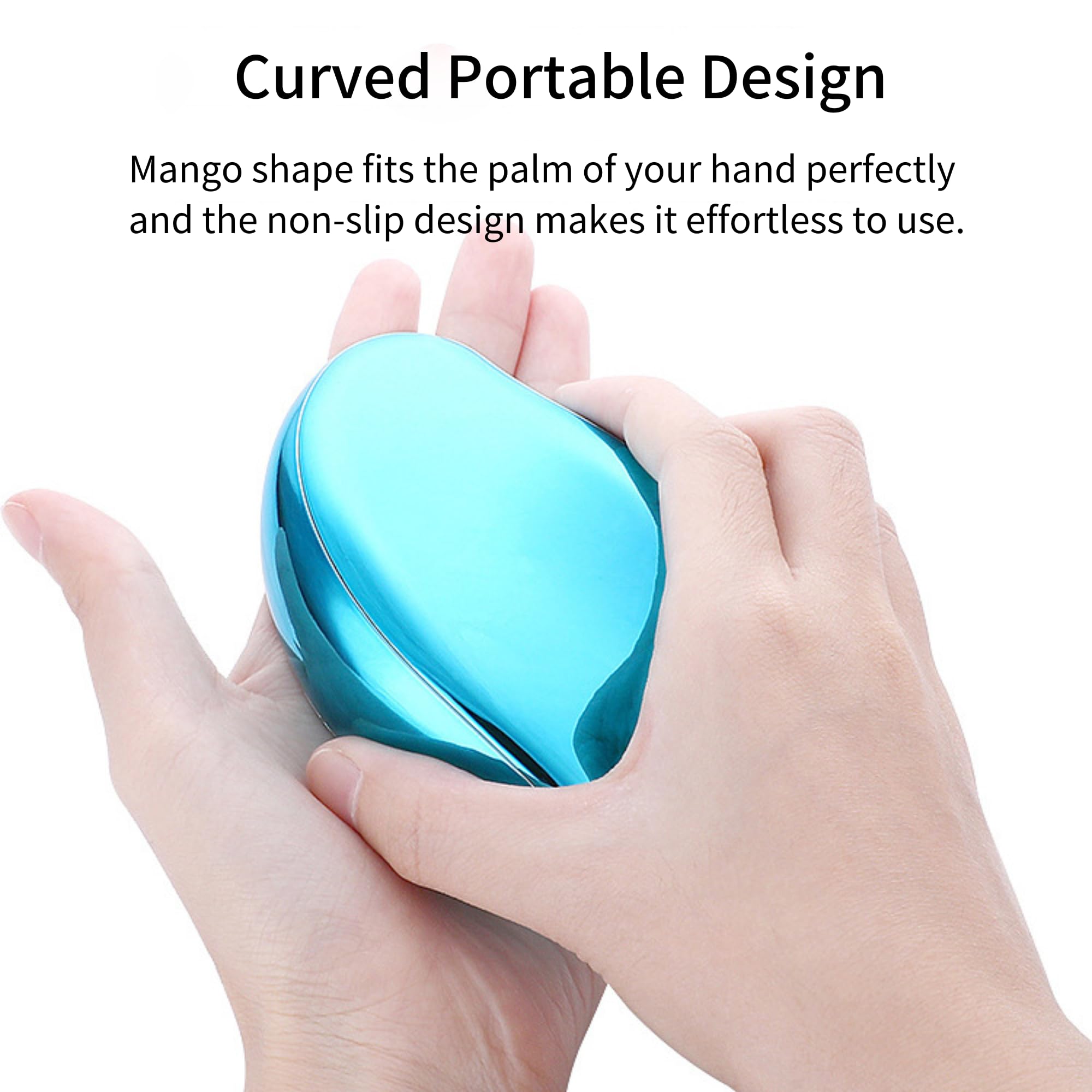 Lima de pie de nano cristal, removedor de callos, herramienta de pedicura profesional para pies húmedos y secos, rascador de pies cómodo para piel suave y suave (azul)