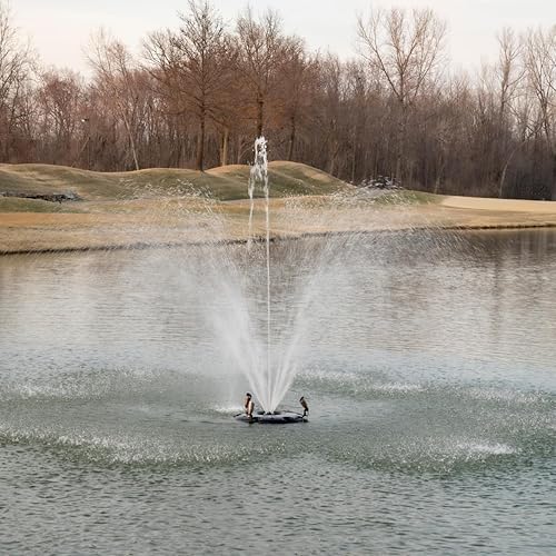 Miniatura 31 de HALF OFF PONDS Fuente flotante - Aireador de estanque de 1.5 HP, cable de 100 pies - Bomba de agua de 12,500 GPH - 11 patrones de pulverización