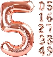 Vista 131 de Globos con números con estampado de vaca, globos de 40 pulgadas del número 0-9 (cero-nueve), globo de vaca para suministros de fiesta de cumpleaños