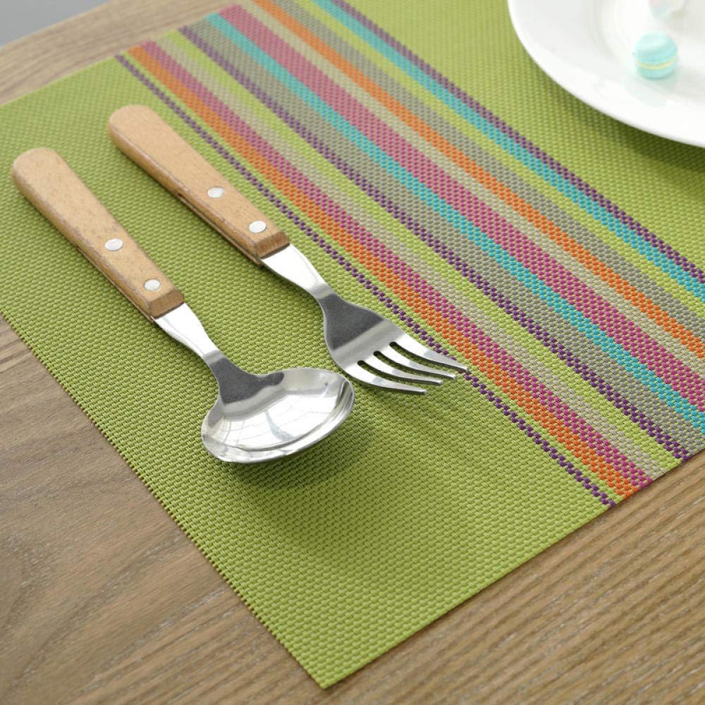 Sottobicchieri in Silicone, Tovaglietta for Esterni, tovaglietta for Tavolo da Pranzo for Bambini, Isolante in PVC - Grove Grey(4 Woven Black Coffee)