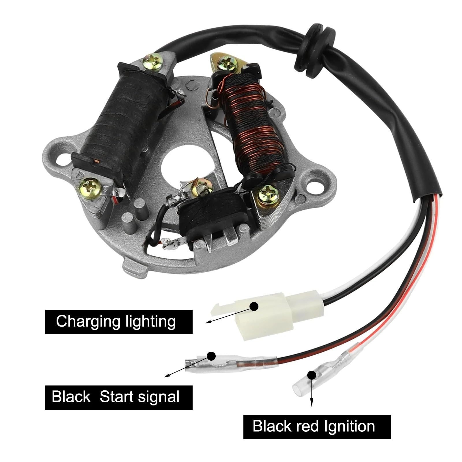 Compatible Avec Yamaha Pour PW50 PY50 Pour Peewee 50 QT50 1981-2004 2005 2006 2007 2008 2009 2010 2011 2012 2013 2014 Dirt Bike Bobine De Stator Magnétique