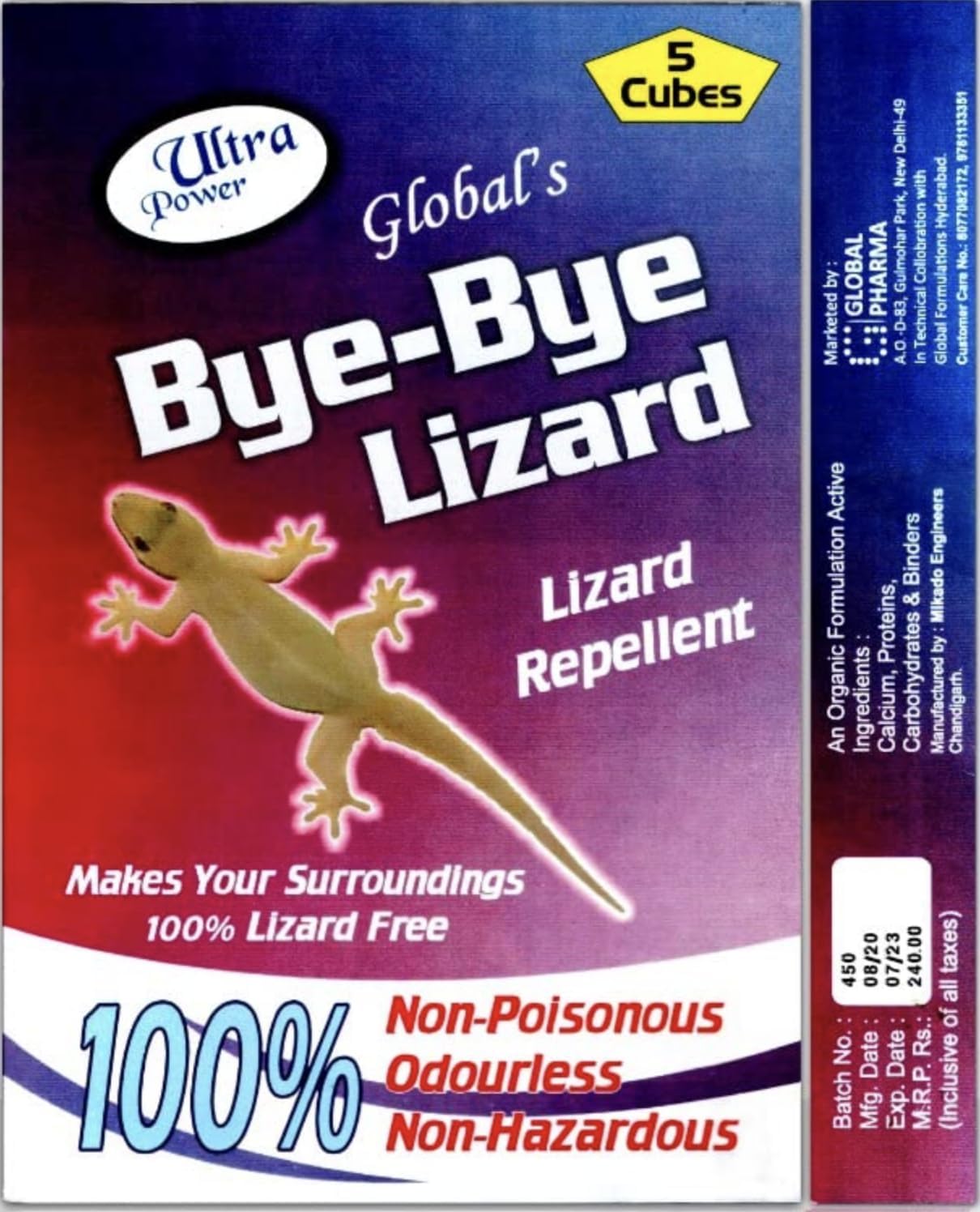 BYE BYE LIZARD - Lizard Repellent Cubes For Home Office - Safe For Children As Well Adults For All Skin Types, Insect Repellent (Pack of 13) (B0CQRBVPJQ) Amazon Price History, Amazon Price Tracker