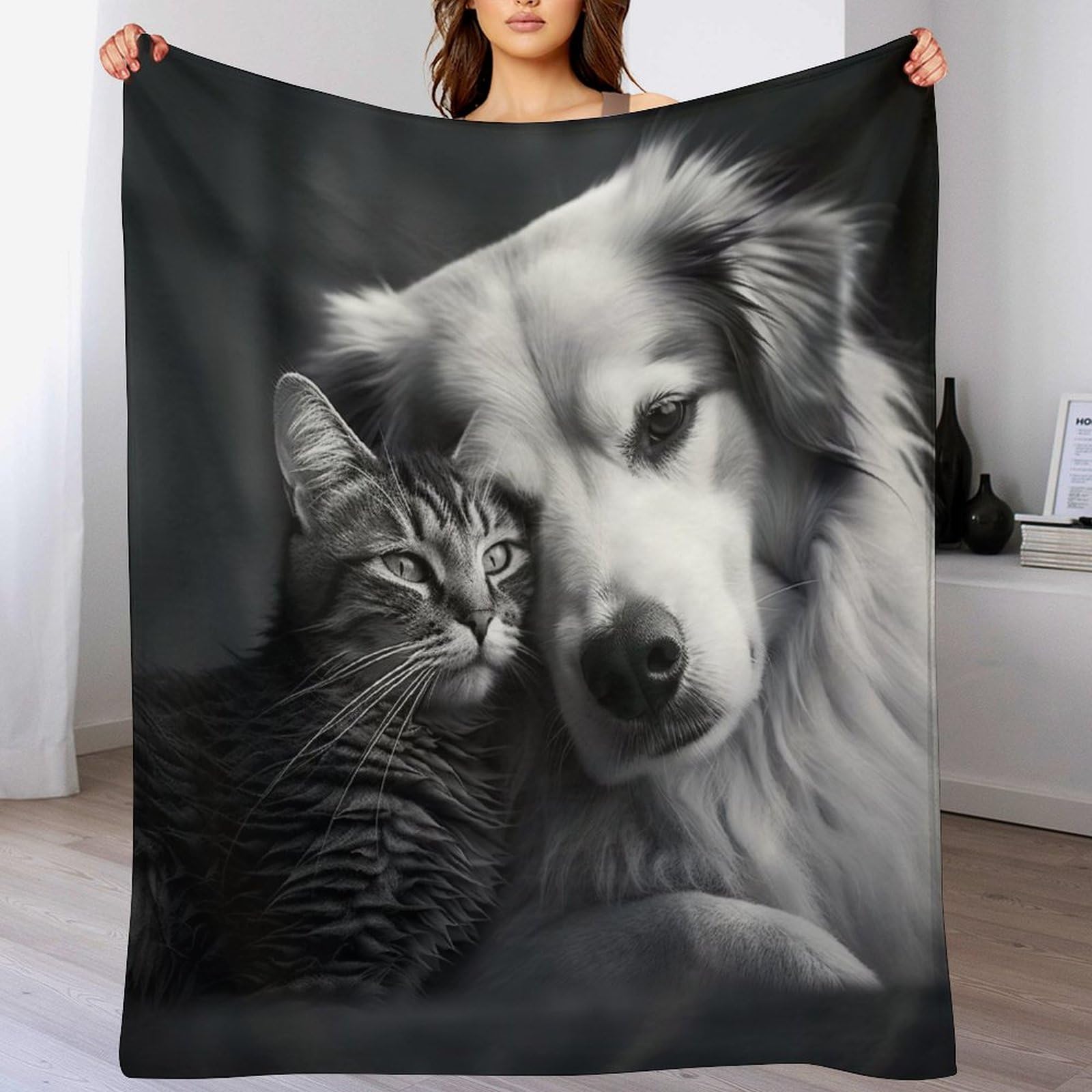 Manta de forro polar para perros manta suave y cálida para niños salón cama y silla de sofá