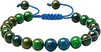 Vista 426 de Amazing Gemstone Crystal Bracelet for Women Men's Gifts - Protection Healing Crystal Bracelet - 8mm Gemstone Beaded Adjustable Bracelet Pulseras