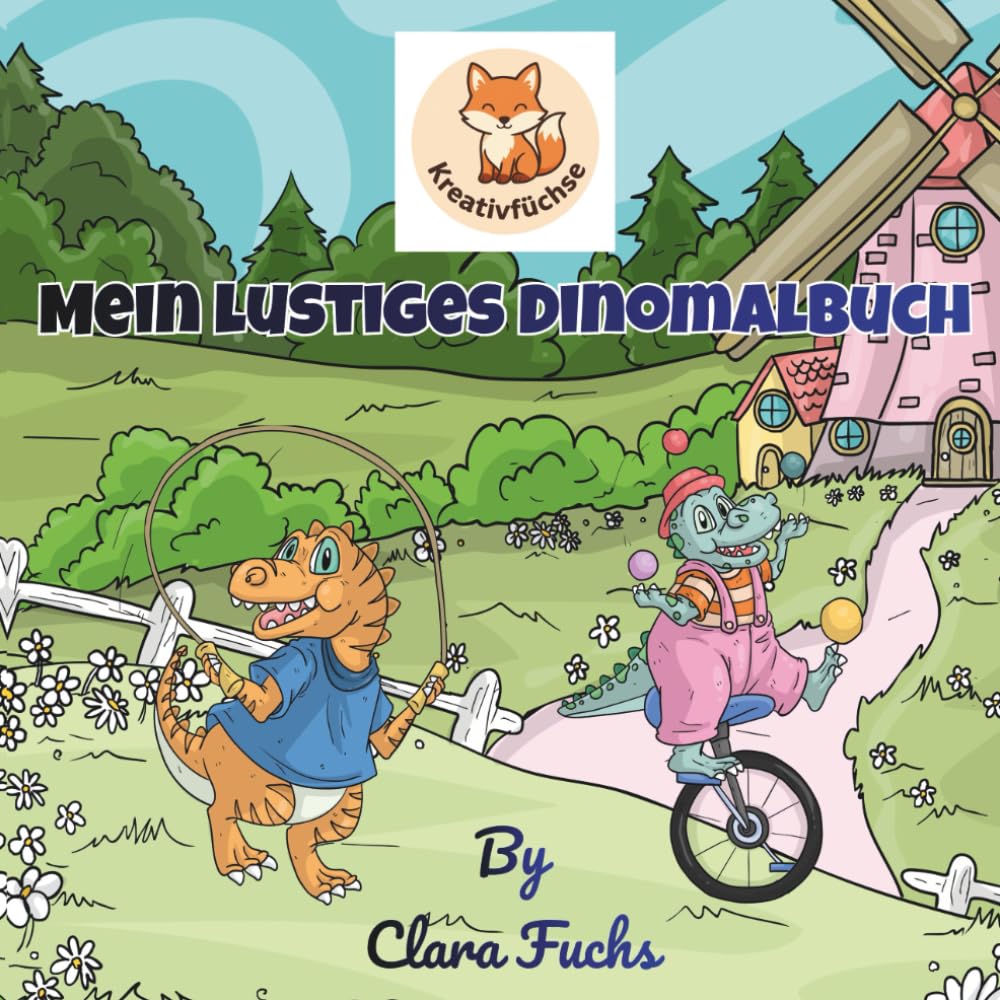 Mein lustiges Dinomalbuch: Ein süßes Ausmalbuch für kleine Entdecker