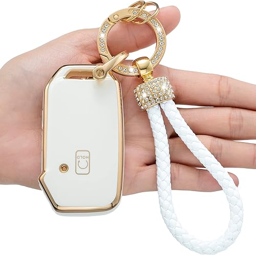 Funda para llavero Kia, compatible con Cerato Ceed Forte NIRO Sorento Seltos Sportage Soul Telluride Smart Key Premium Soft TPU Anti-polvo