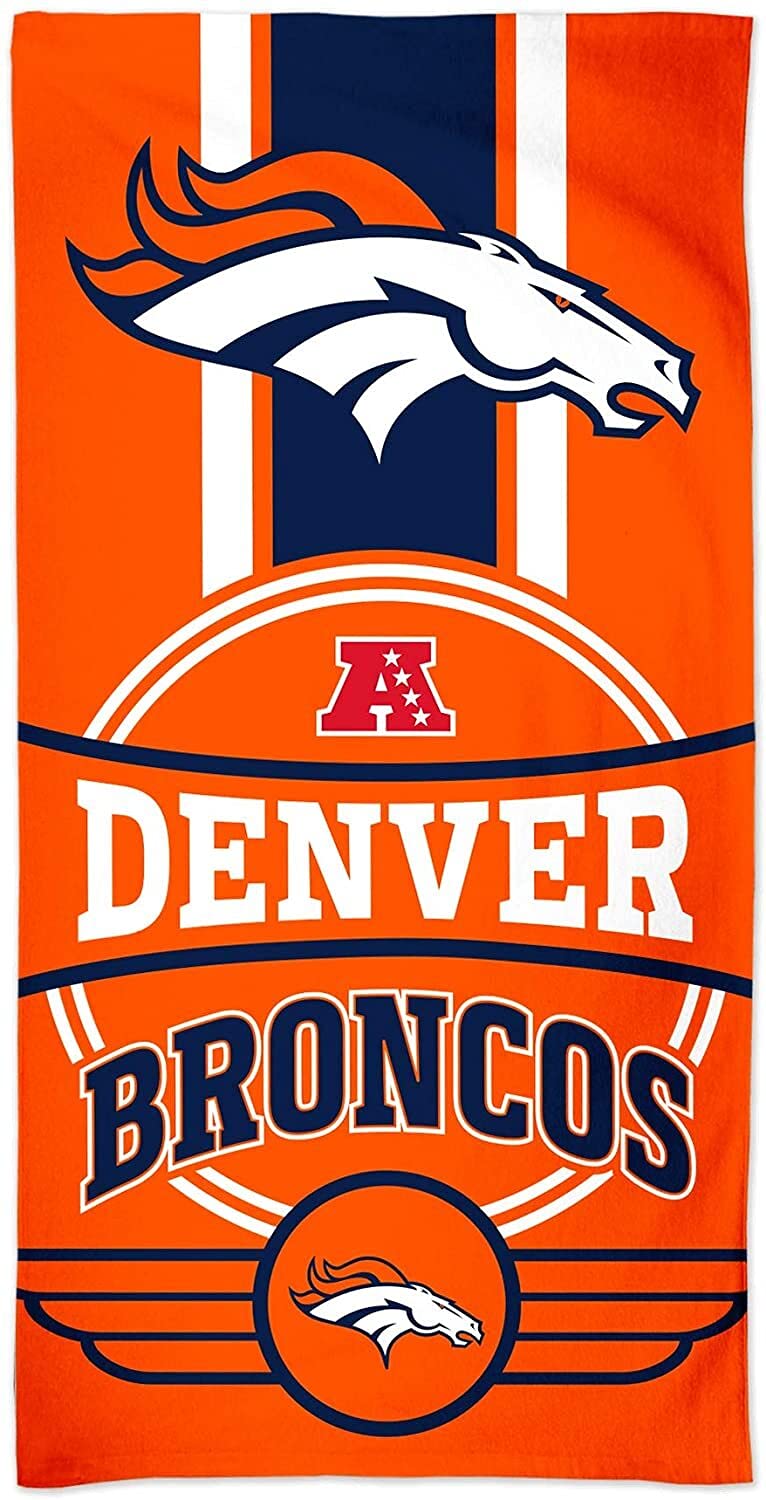 Wincraft NFL Badetuch Denver Broncos Logo Beach Towel Handtuch Strandtuch 150x75cm