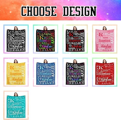 Miniatura 2 de casecoco Mantas personalizadas con nombre para niños, manta de forro polar suave personalizada de Papá Noel, mantas de bebé para hombres y mujeres,