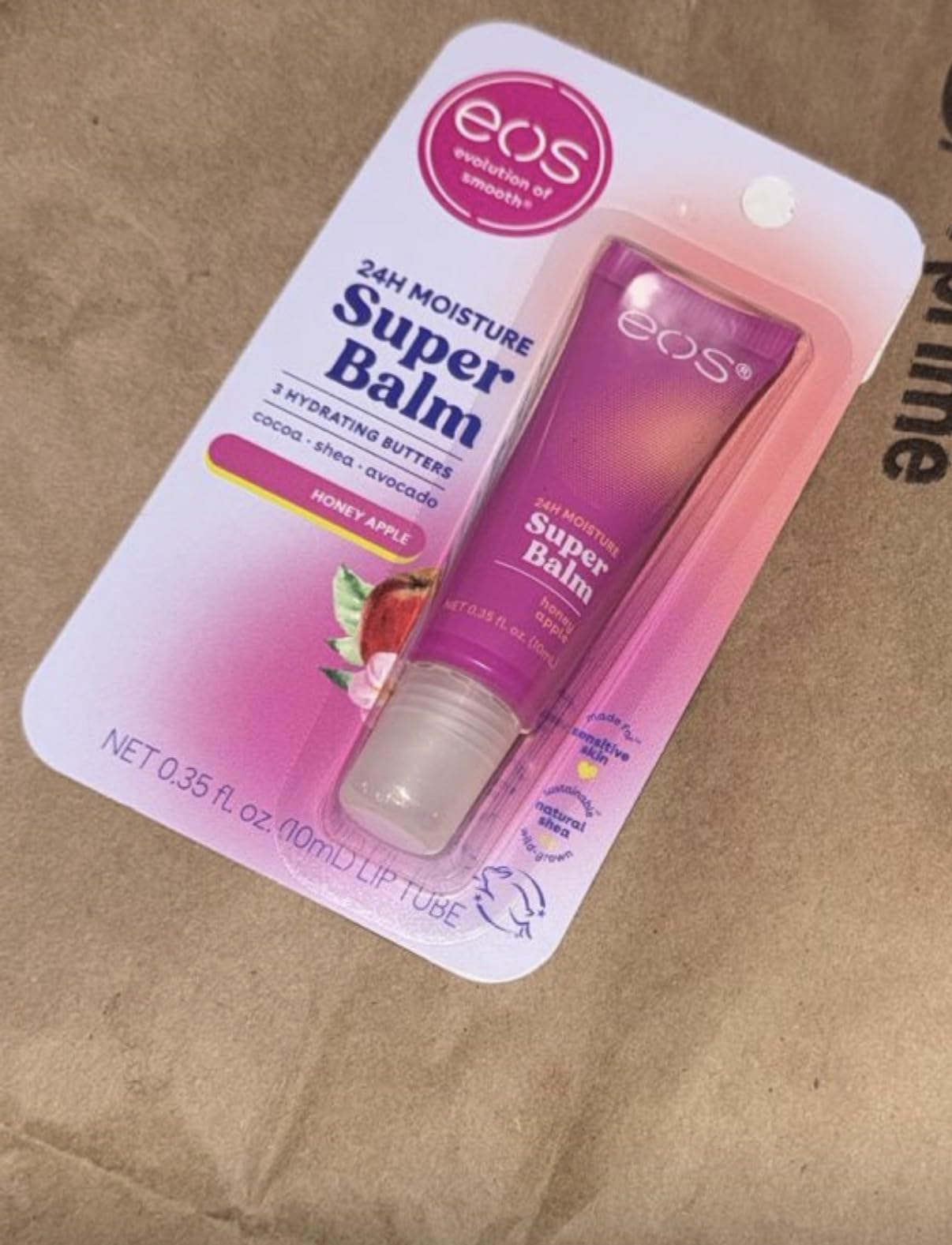 eos 24H Moisture Super Balm - Watermelon Frosé, Day or Night Lip Treatment, Made for Sensitive Skin, Lip Balms & Moisturizers, 0.35 fl oz