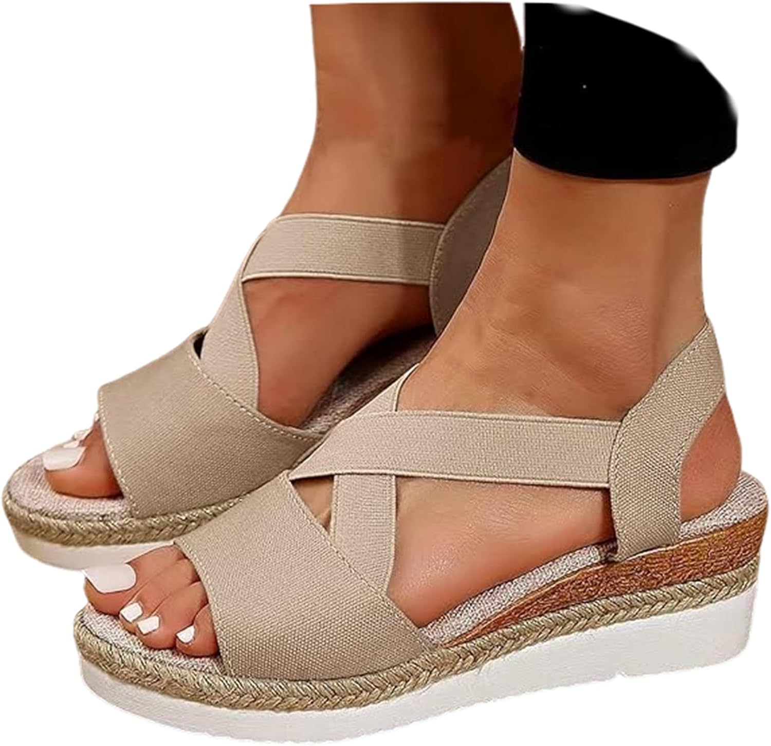 Orthopedic Wedge Sandals for Women 2026 Summer Dressy Trendy Platform Casual Walking Arch Support Espadrilles Wedges