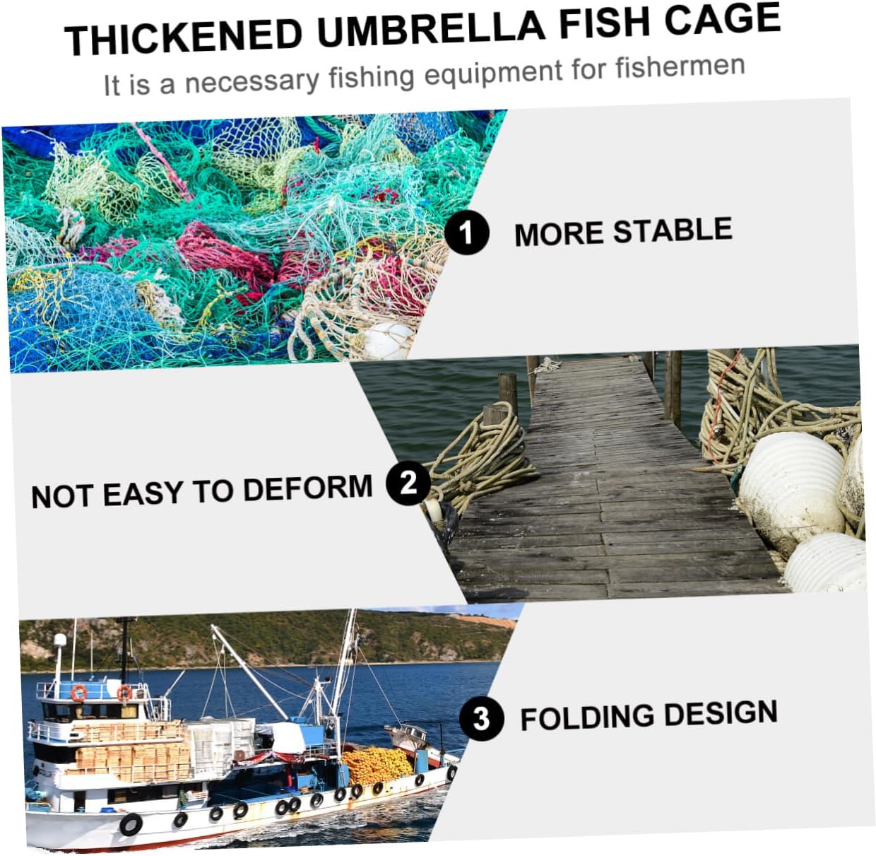 VICASKY Portable for Fish Mesh Automatic Opening for Eels Crab Lobster and Minnows