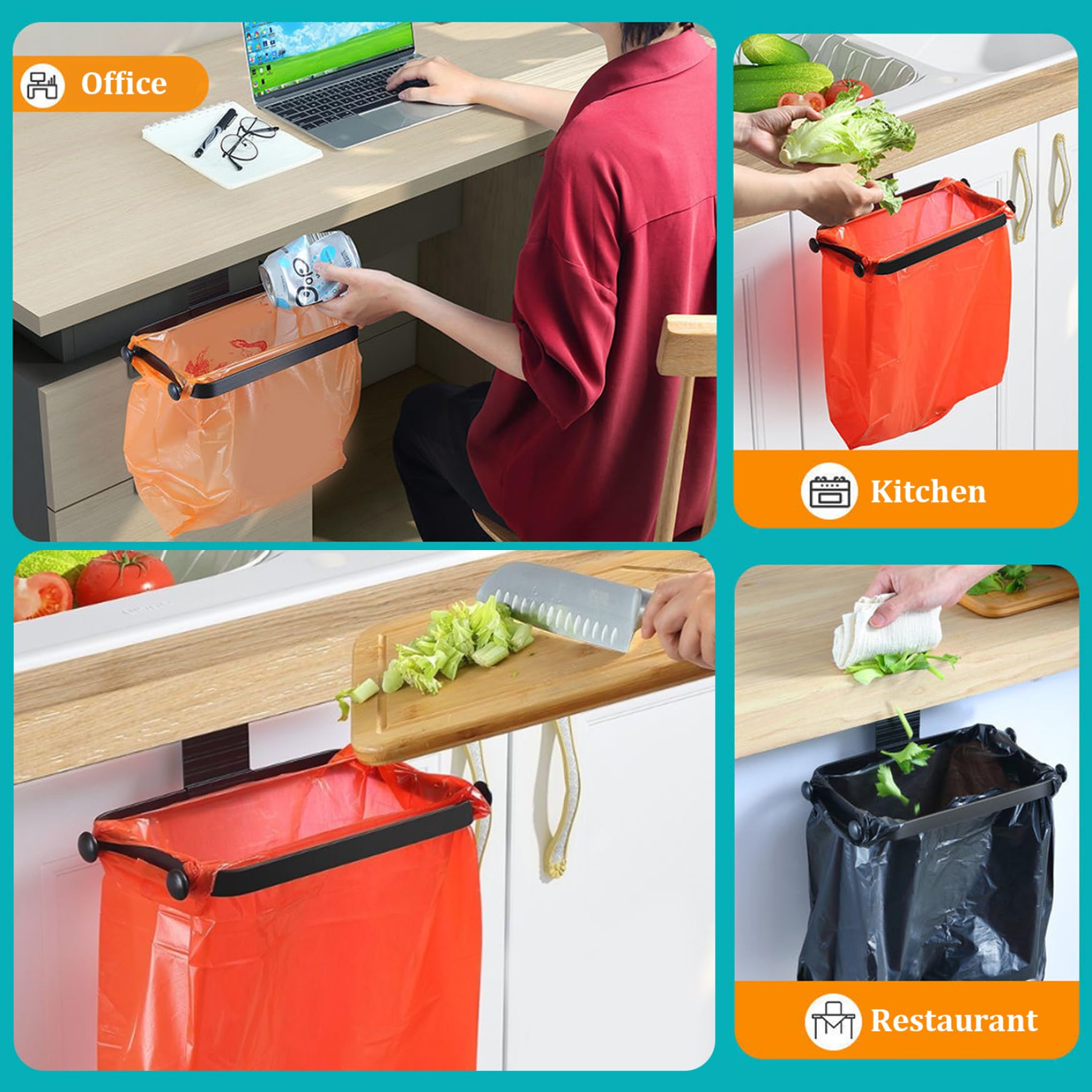 Basurero Colgante Contenedor De Basura Plegable Basurero Plegable