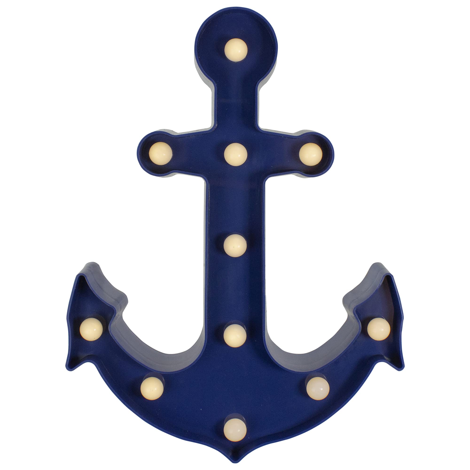 Photo 1 of Northlight Anchor LED Marquee Wall Sign, 12.5", Blue
