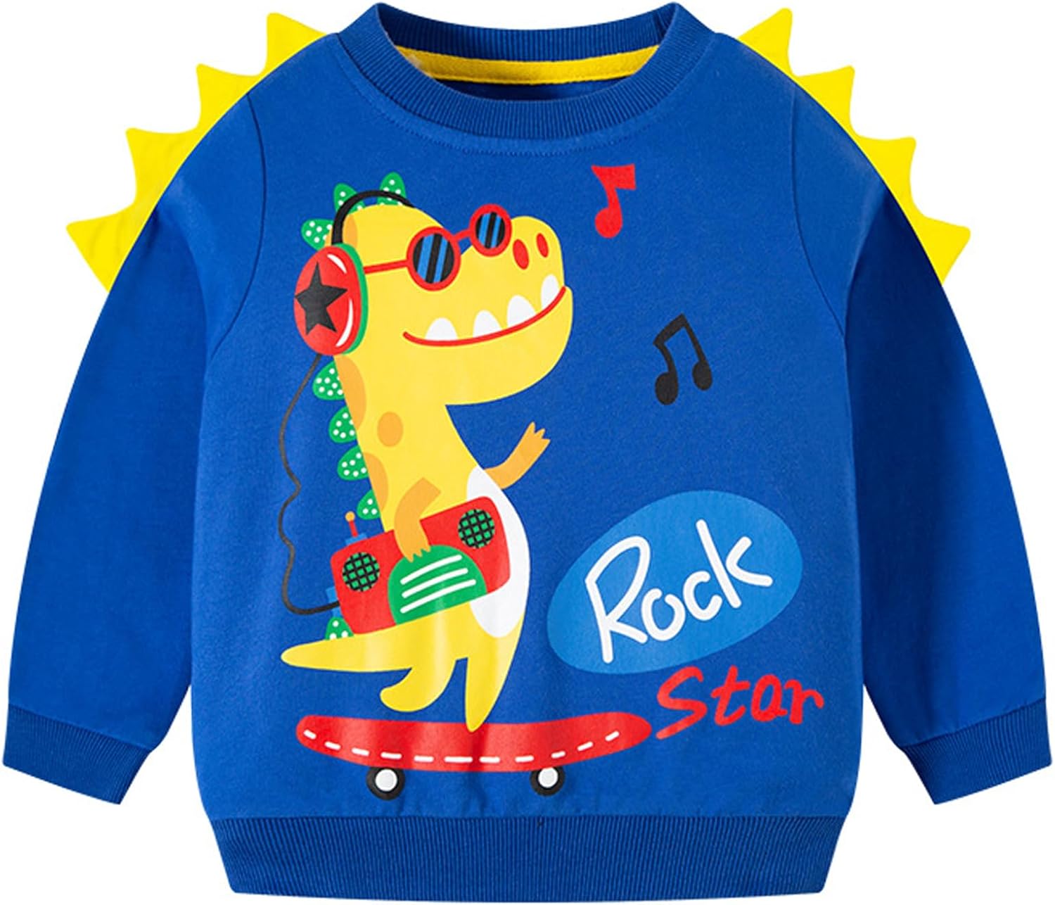 Boys Toddlers Dinosaurs Sweatshirts Long Sleeve Shirt Kids Pullover Tops - Image 2