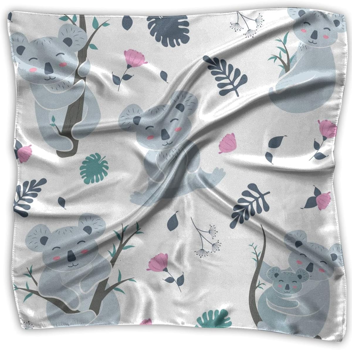Scarf Cute Golden Retriever Dog Sunshine Square Silk Satin Scarves Bandana Hair Headscarf for Women Ladies at  Women’s Clothing store