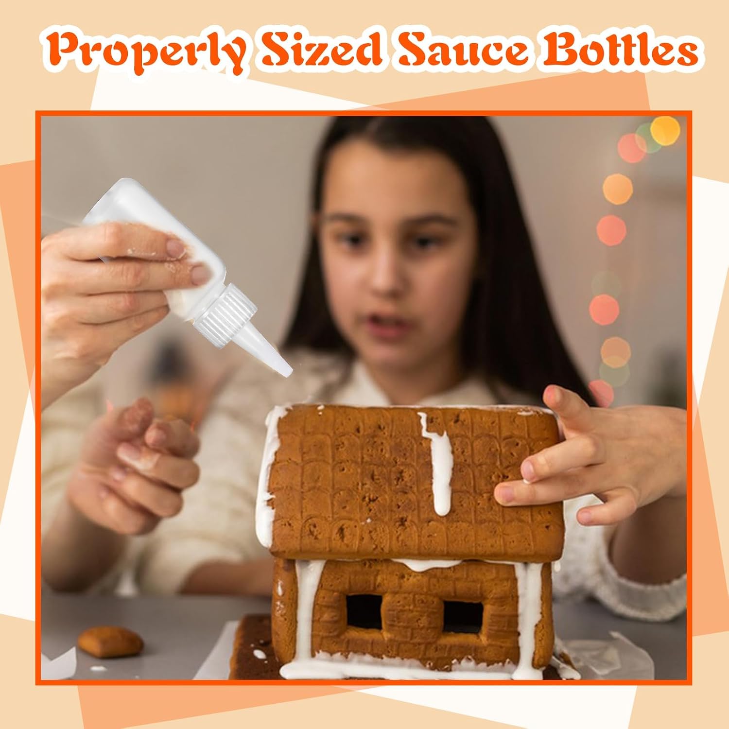 60 Pcs Squeeze Bottle for Liquids, Mini Sauce Bottles with Squeeze Top Caps, for Icing Cookie Decorating Sauces Condiments Arts Crafts (1 Oz)