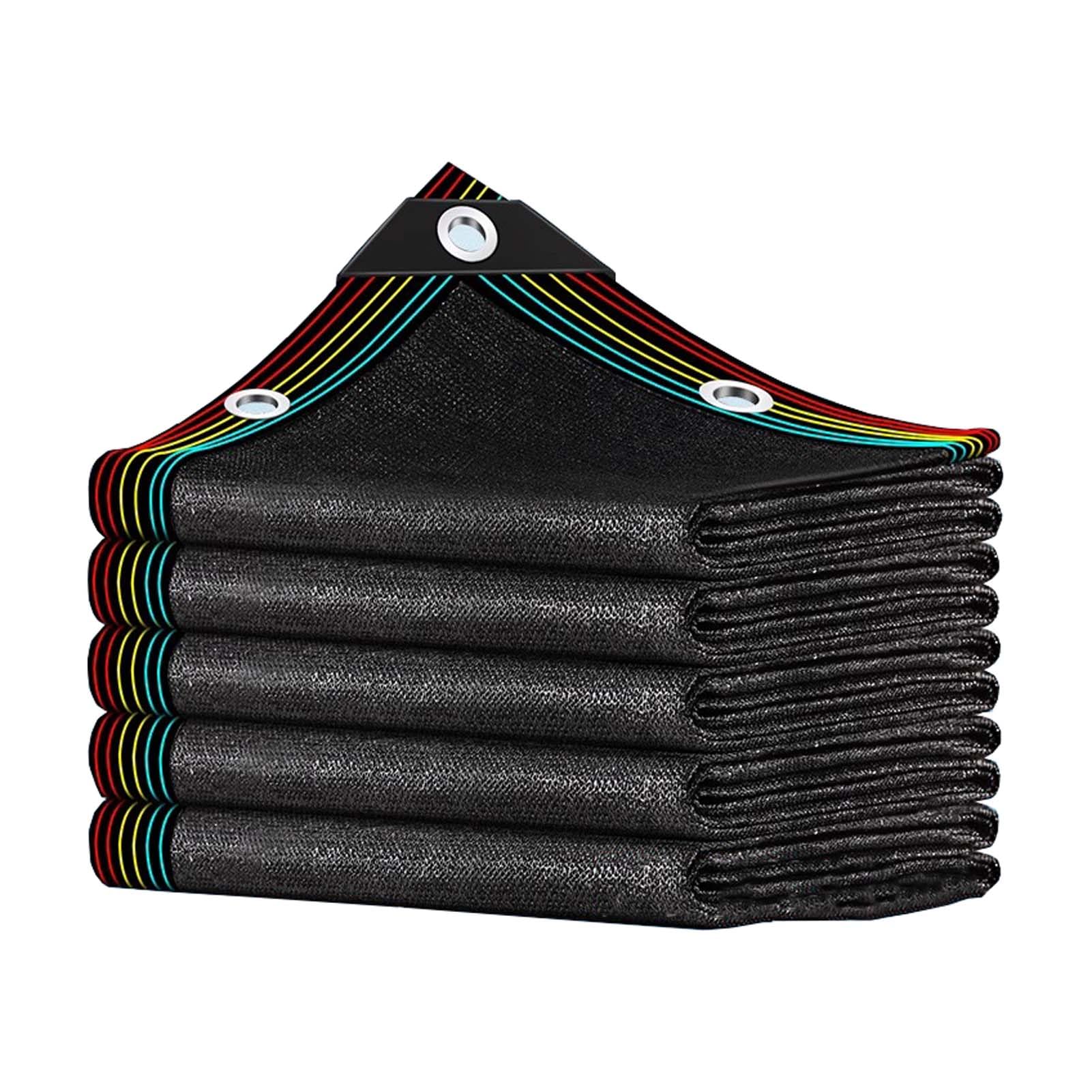 WQPMNYG UV-Resistant Shade Cloth with Grommets 85% Blockage 4x7m, Outdoor Sun Shade Netting for Gazebo, Balcony, Plants, Greenhouse, Anti-Rip Fabric Cover.