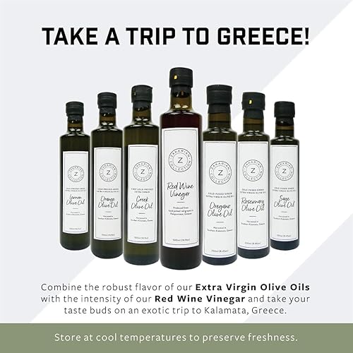 Miniatura 5 de Zakarian: Vinagre de vino tinto - Hecho de uvas rojas griegas orgánicas - 16.9 fl oz - Sabor intenso y refinado - rico en antioxidantes - Mejor