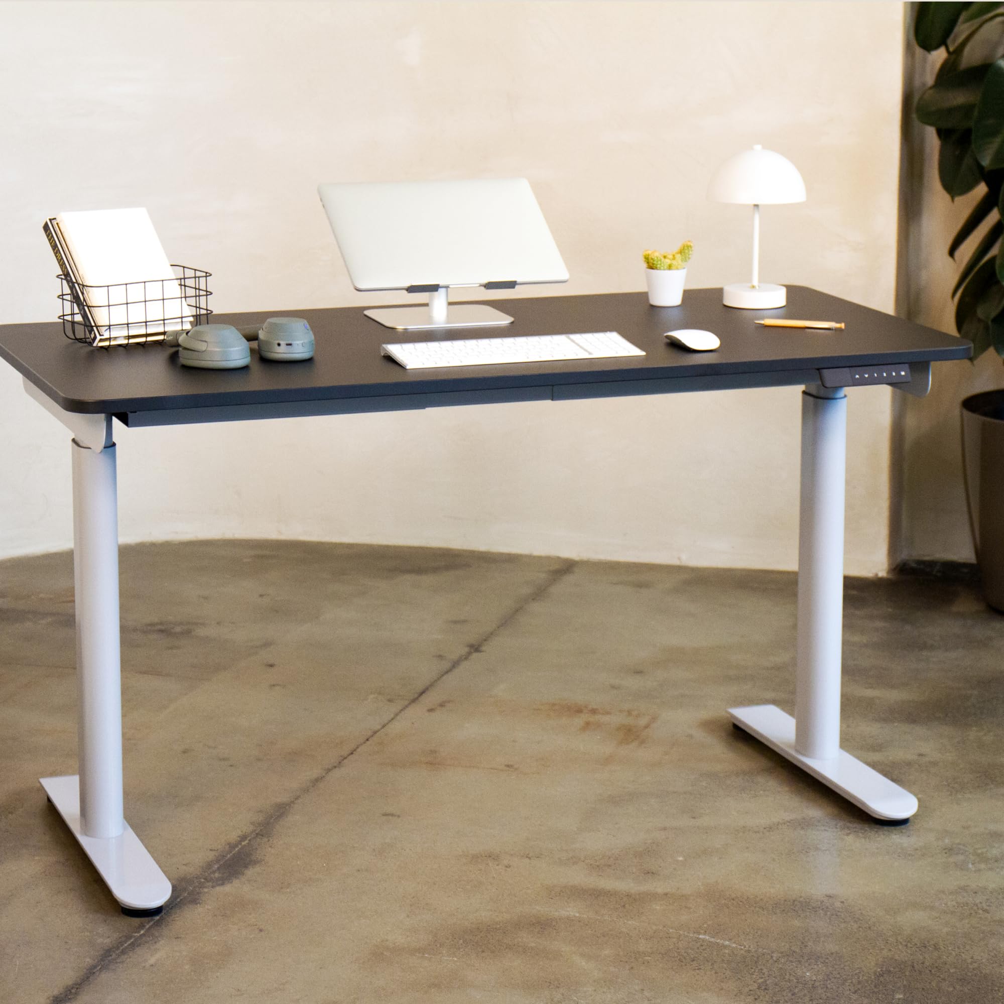 Ergotopia Desktopia One – Höhenverstellbarer Schreibtisch Gestell, Elektrisch höhenverstellbares Tischgestell, TÜV-geprüft, Schreibtisch höhenverstellbar mit Doppelmotor-System, 7 Jahre Garantie