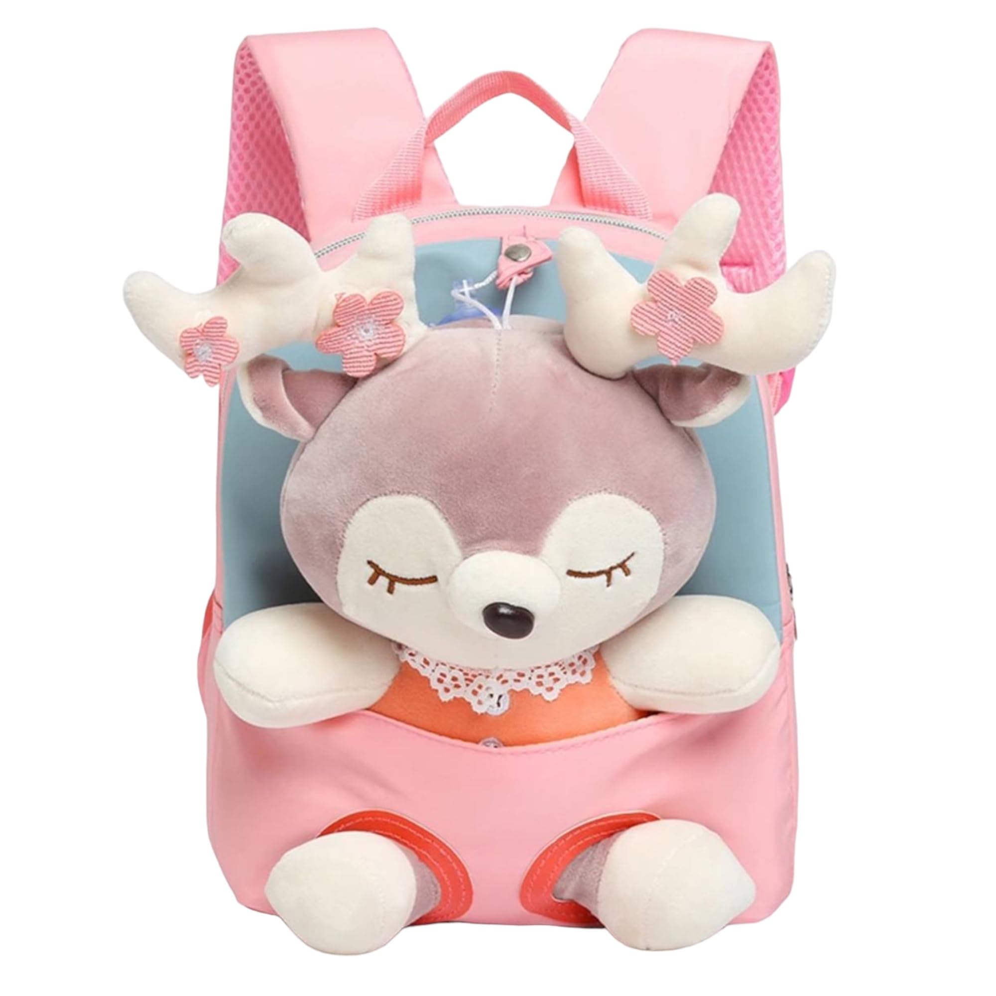 School Backpack with Stuffed AS Kids Toy