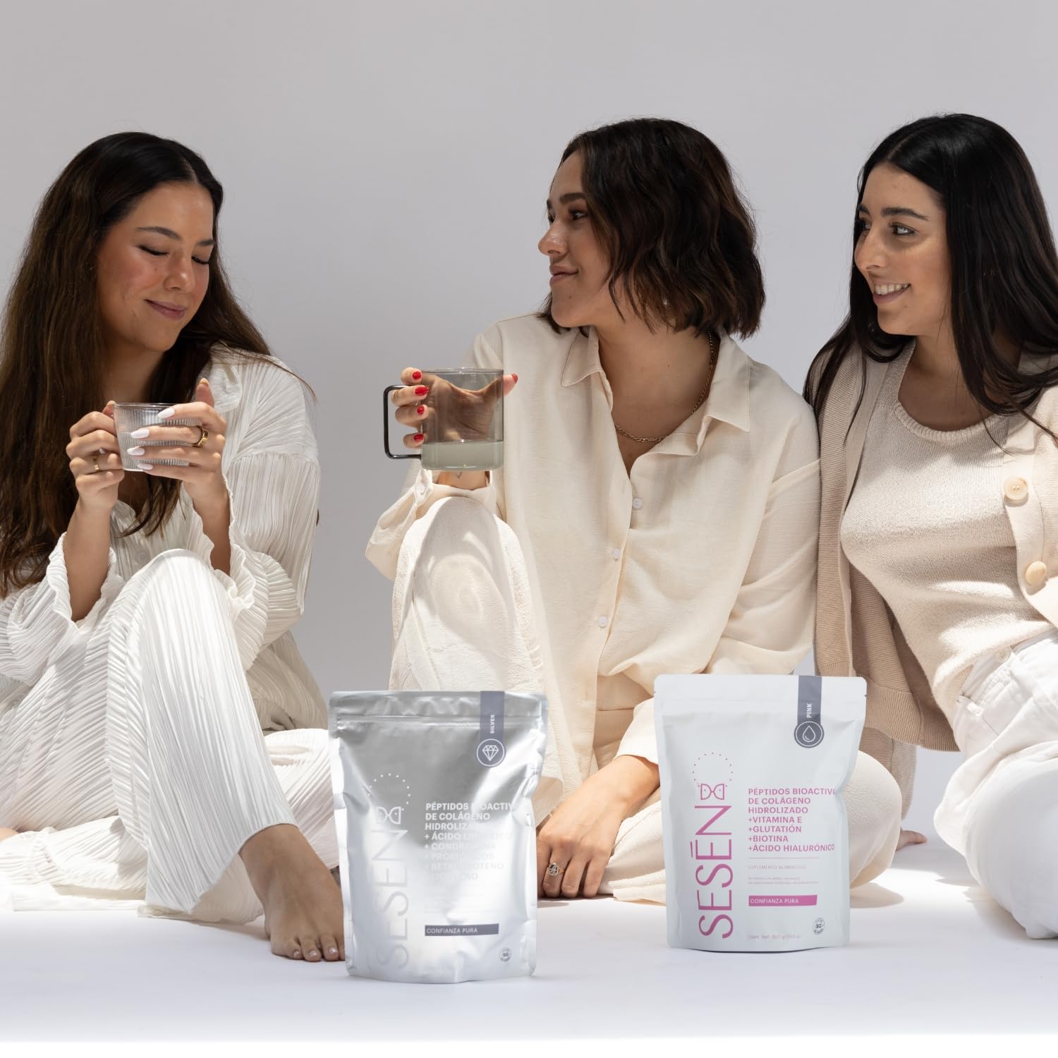 Sesen Péptidos de Colágeno Hidrolizado en Polvo 500g, Colágeno Tipo 1, 2 y 3 Bioactivo para Articulaciones, Pelo y Piel, Collagen Peptides Powder, Doble Hidrólisis para Mejor Absorción