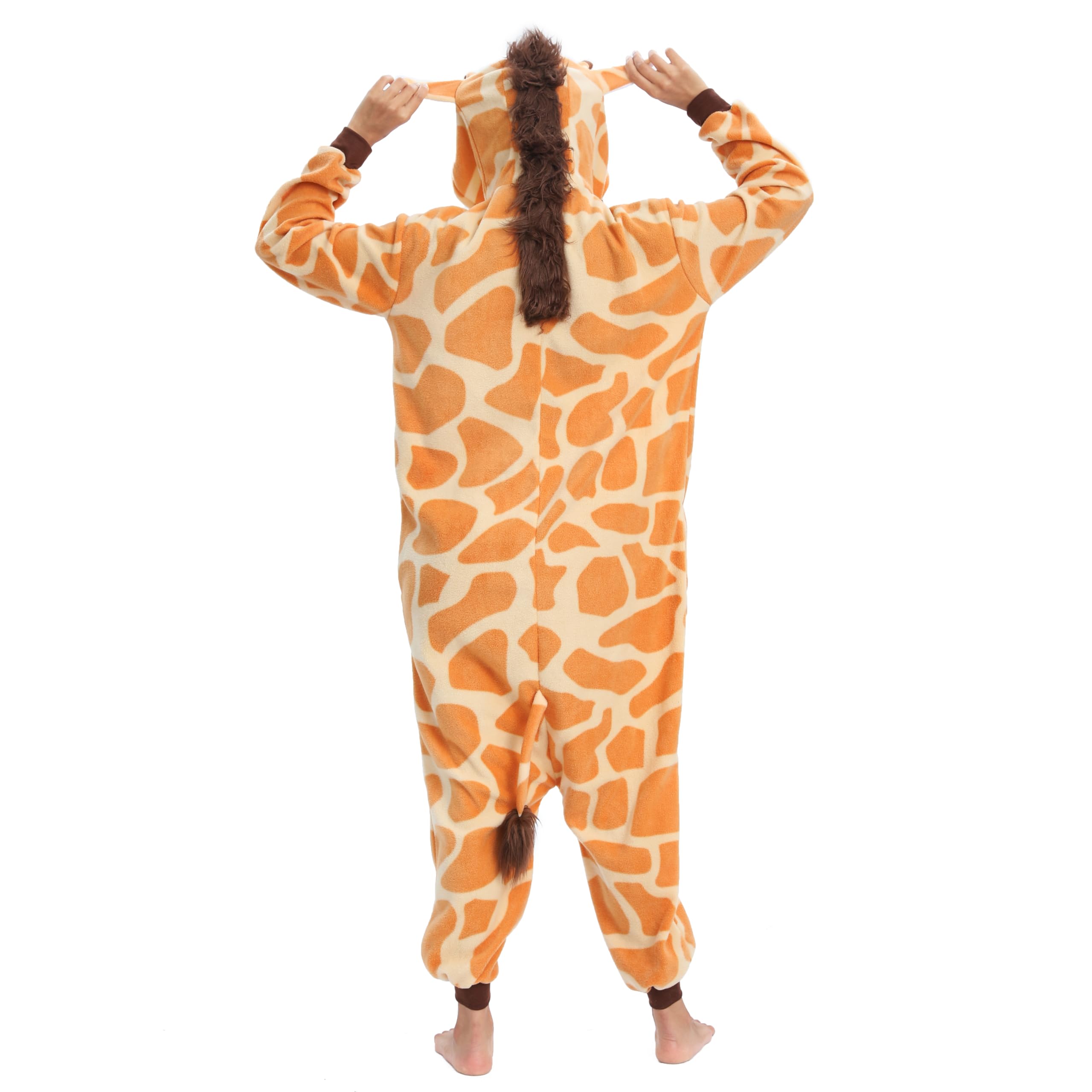 NAITOKE Disfraz de animal para adultos, disfraz de Halloween, pijama de una pieza para mujeres, hombres y adolescentes