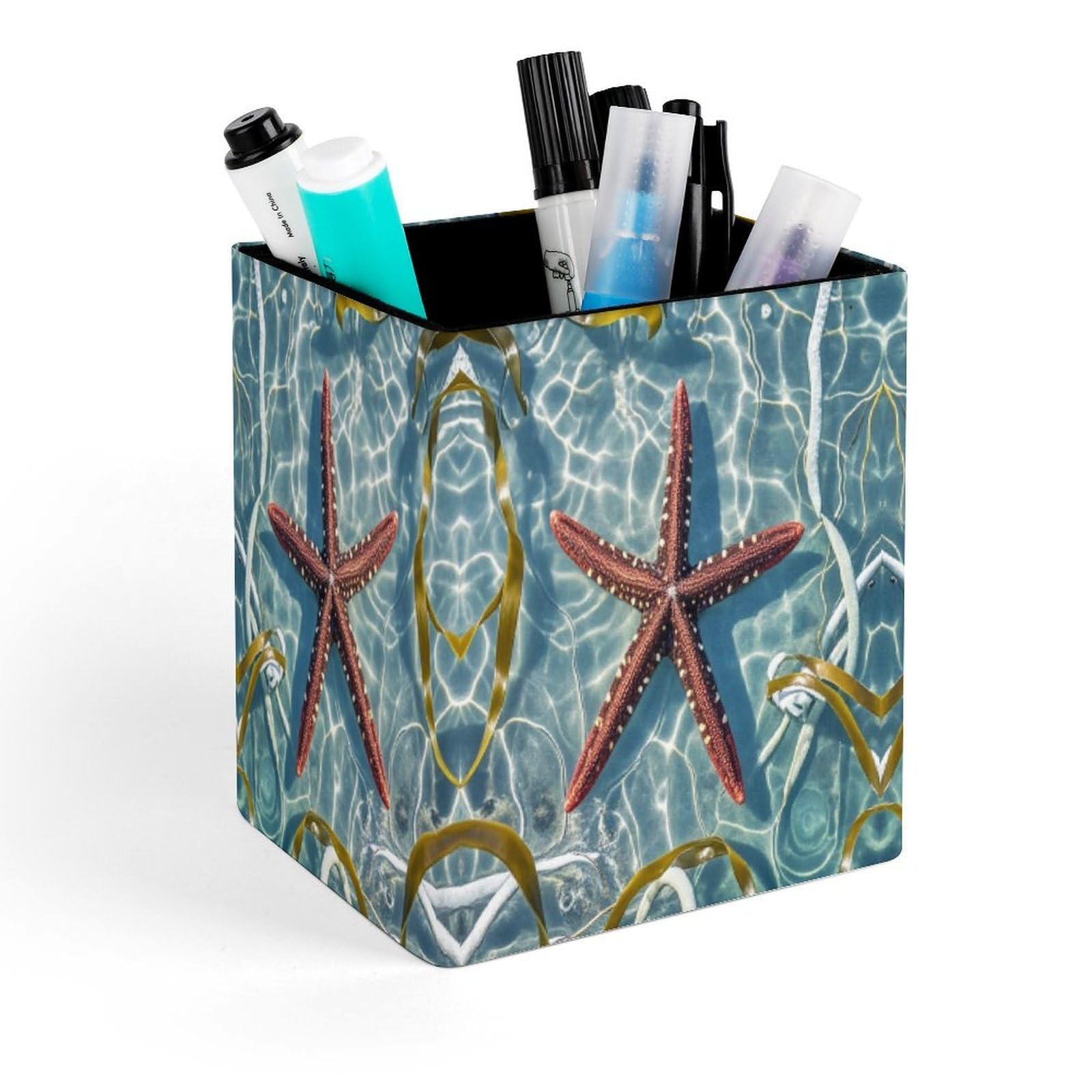 LZQPOEAS Starfish Pen Holder Modern Design Desktop Stationery Organizer Simple&Modern Minimalist Makeup Organizer Multi-Functional Pencil Holder for Office Home