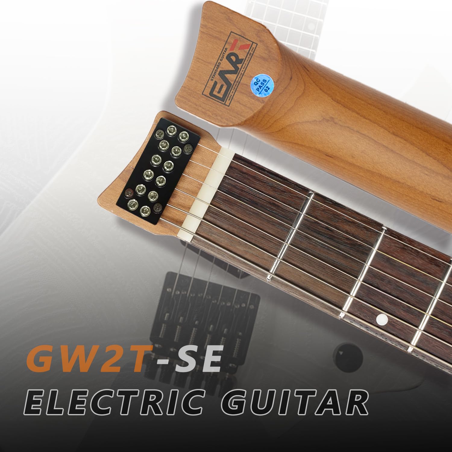 Amazon.com: EART GW2T-SE Solid Electric Guitar Headless Fixed