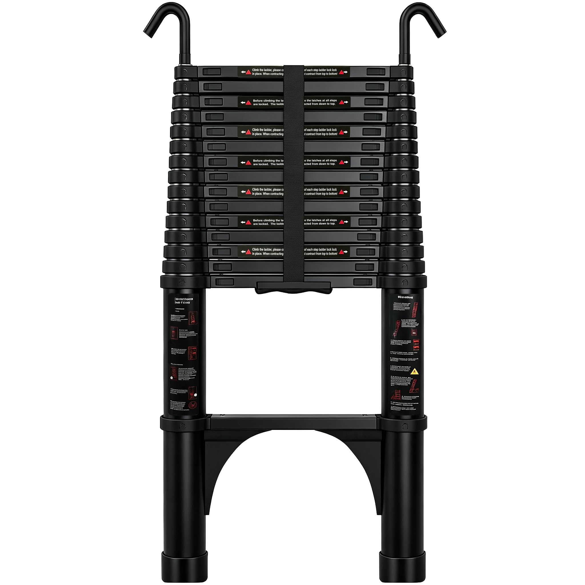 Telescoping Ladder 20FT, Extension Ladder with Stabilizer